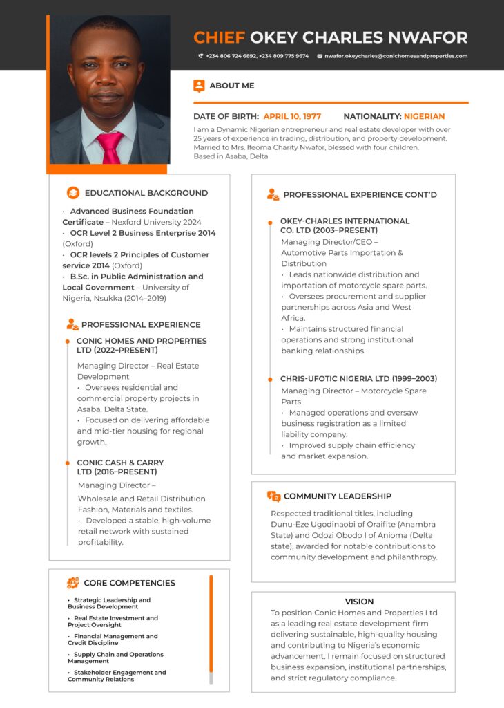 Chairman's Profile